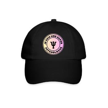 Ich bin ein großartiger Psychologe - Baseballkappe - Schwarz/Schwarz - Vorne