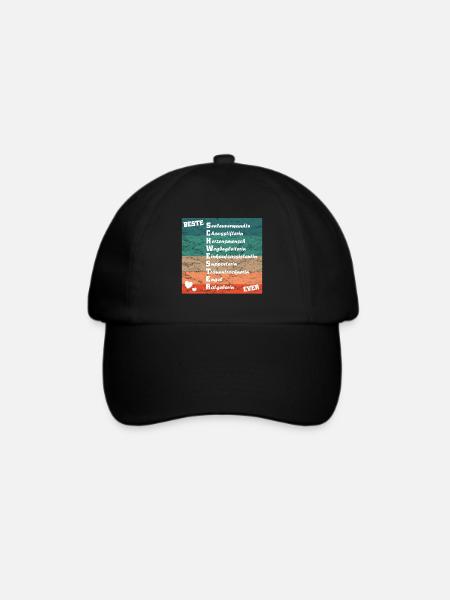 beste Schwester ever Die beste Schwester der Welt - Baseballkappe - Schwarz/Schwarz