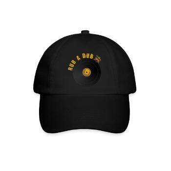 Roots Dub Reggae - Baseballkappe - Schwarz/Schwarz - Vorne