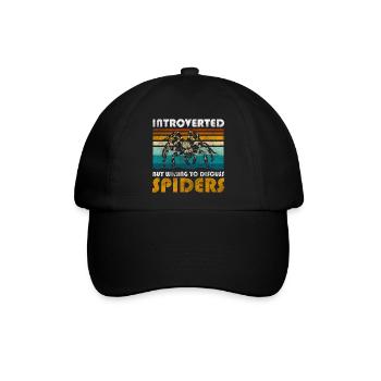 Spinne Biss Insekt - Baseballkappe - Schwarz/Schwarz - Vorne
