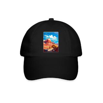 Capitol Reef Nationalpark Reiseposter Souvenir - Baseballkappe - Schwarz/Schwarz - Vorne