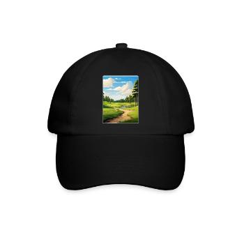 Shadow Creek Golfplatz Reiseposter Souvenir - Baseballkappe - Schwarz/Schwarz - Vorne