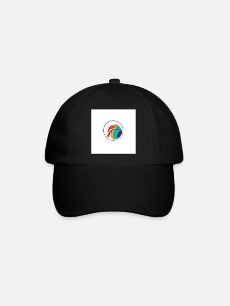 Lippen - Baseballkappe - Schwarz/Schwarz