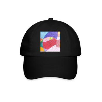 Bunte Wandmalereien - Baseballkappe - Schwarz/Schwarz - Vorne