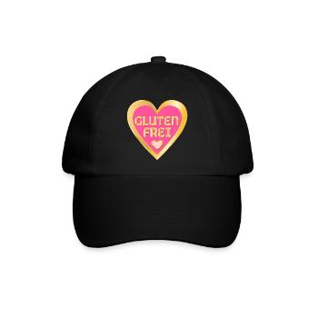 GLUTENFREI ZÖLIAKIE DÜNNDARM - Baseballkappe - Schwarz/Schwarz - Vorne
