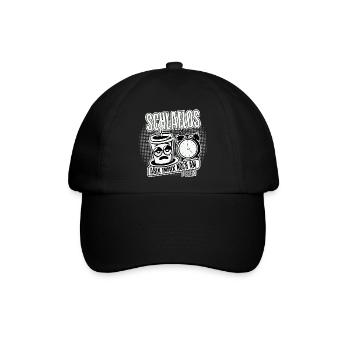 Schlaflos, aber am leben. Kein Schlaf Mom Life. - Baseballkappe - Schwarz/Schwarz - Vorne