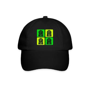 Retro Jukebox Style - Baseballkappe - Schwarz/Schwarz - Vorne