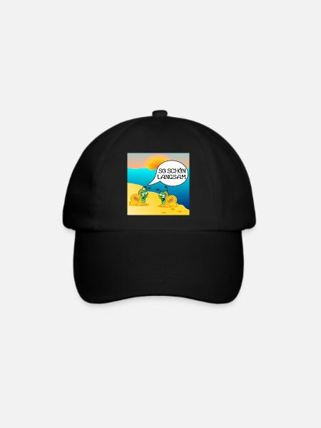 SCHNECKEN SONNENUNTERGANG STRAND - Baseballkappe - Schwarz/Schwarz