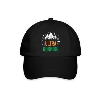 Ultra-Laufen - Baseballkappe - Schwarz/Schwarz - Vorne