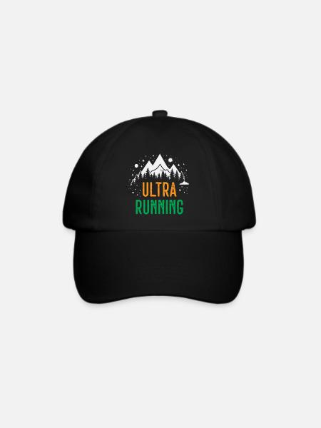 Ultra-Laufen - Baseballkappe - Schwarz/Schwarz