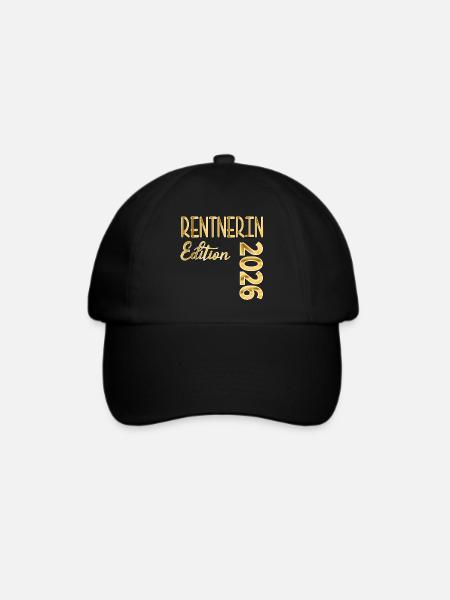 RENTE 2026 RENTNERIN - Baseballkappe - Schwarz/Schwarz