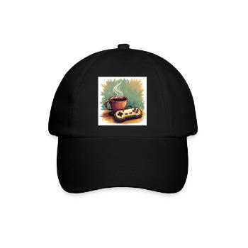 Caffeine & Campaigns - Baseballkappe - Schwarz/Schwarz - Vorne
