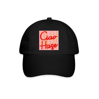 CIAO HASE SELBSTWERT - Baseballkappe - Schwarz/Schwarz - Vorne