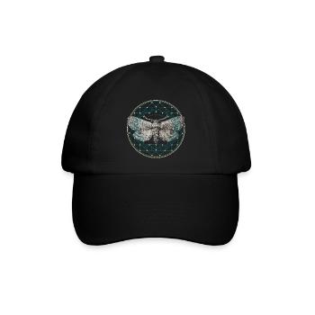 Motte Heilige Geometrie - Baseballkappe - Schwarz/Schwarz - Vorne