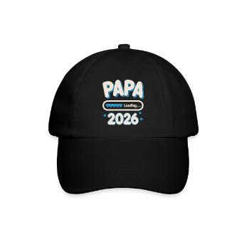 Papa Loading 2026  - Baseballkappe - Schwarz/Schwarz - Vorne