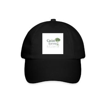 Geist formt Materie Baum - Baseballkappe - Schwarz/Schwarz - Vorne