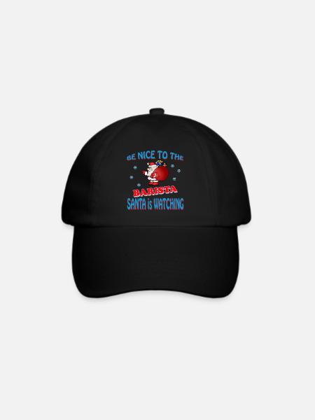 SANTA BARISTA - Baseballkappe - Schwarz/Schwarz