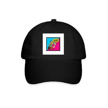 Ich werde zum klassischen Pop-Retro - Baseballkappe - Schwarz/Schwarz - Vorne