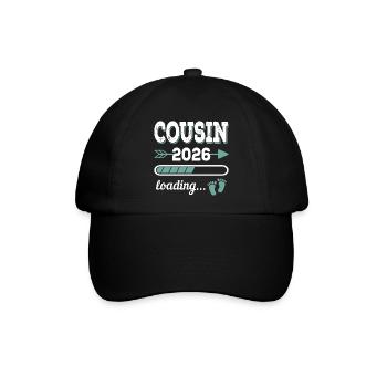 Cousin 2026 Loading Großer Cousin - Baseballkappe - Schwarz/Schwarz - Vorne