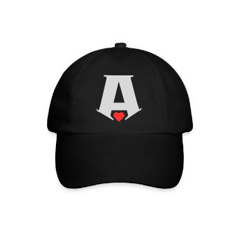 A - Baseballkappe - Schwarz/Schwarz - Vorne