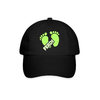 Geburt Ferdi - Baseballkappe - Schwarz/Schwarz - Vorne
