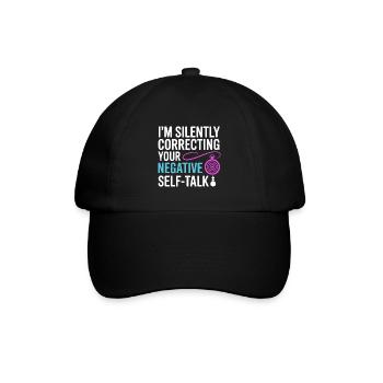 Zertifizierte Klinisch-Kognitive Spezialistenbekleidung - Baseballkappe - Schwarz/Schwarz - Vorne