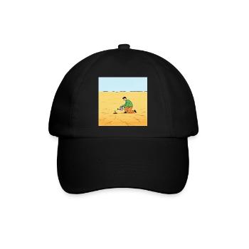 Samen der Hoffnung in der Wüste - Baseballkappe - Schwarz/Schwarz - Vorne