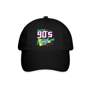 90s - Baseballkappe - Schwarz/Schwarz - Vorne