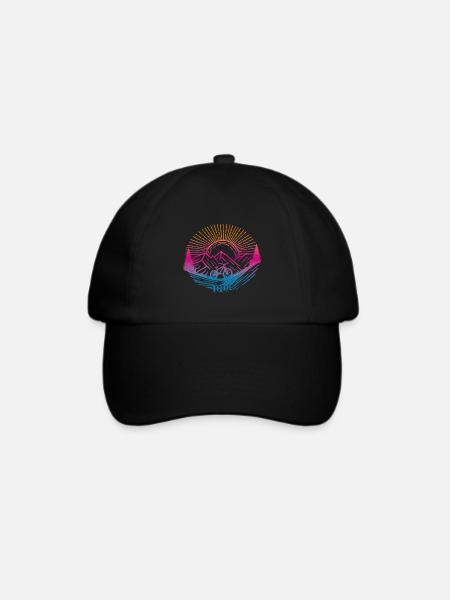 Fahhrrad Downhill Ride - Baseballkappe - Schwarz/Schwarz