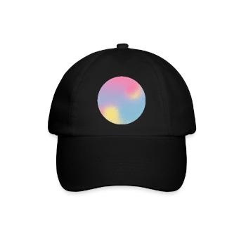 Aura-Check-Pastellgradientensphäre - Baseballkappe - Schwarz/Schwarz - Vorne