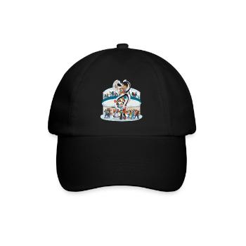 Herzensgemeinschaft Skulptur - Baseballkappe - Schwarz/Schwarz - Vorne