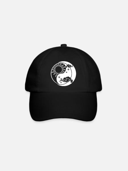 Yin yang - Baseballkappe - Schwarz/Schwarz