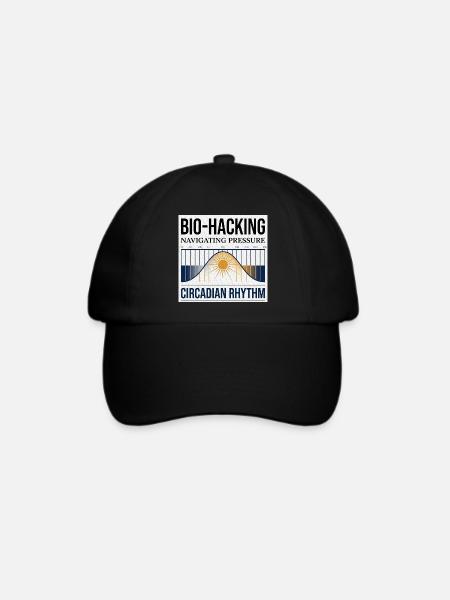 Bio Hacking - Baseballkappe - Schwarz/Schwarz