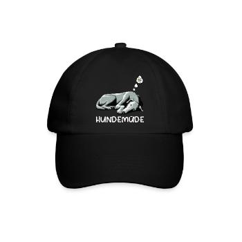 Hundemüde Irischer Wolfshund Wolfshundbesitzer - Baseballkappe - Schwarz/Schwarz - Vorne