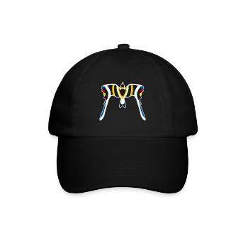 Manta Neon Schwarz Gelb - Baseballkappe - Schwarz/Schwarz - Vorne