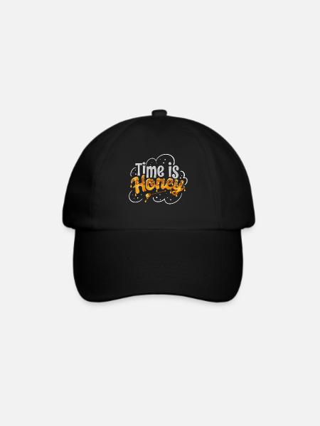 Time Is Honey - Baseballkappe - Schwarz/Schwarz