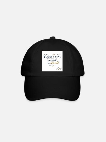 Dialetto siciliano - Baseballkappe - Schwarz/Schwarz