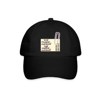 Abschied Lehrer - Garten - Baseballkappe - Schwarz/Schwarz - Vorne