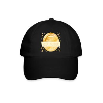 50 Jahre, Goldene Hochzeit - Baseballkappe - Schwarz/Schwarz - Vorne