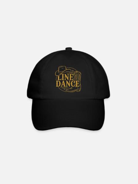 Line Dance Western Boots - Baseballkappe - Schwarz/Schwarz