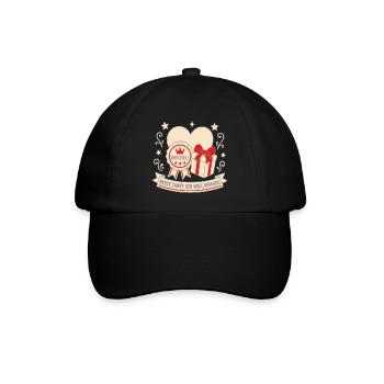 Beste Tante der Welt Offiziell Geschenk Shirt - Baseballkappe - Schwarz/Schwarz - Vorne