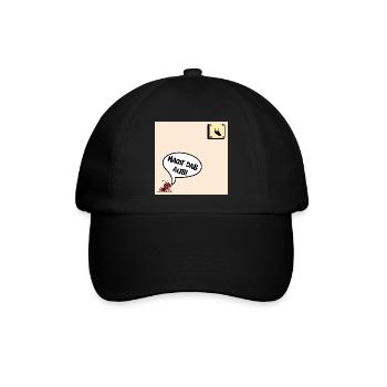 Schalter Ameise - Baseballkappe - Schwarz/Schwarz - Vorne