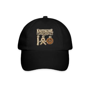 Knotenkunde Brezn - Baseballkappe - Schwarz/Schwarz - Vorne