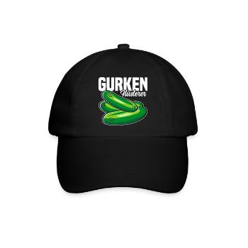 Gurken Flüsterer - Baseballkappe - Schwarz/Schwarz - Vorne