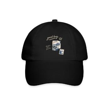Good Boy Freiheit Reise-Stempel - Baseballkappe - Schwarz/Schwarz - Vorne