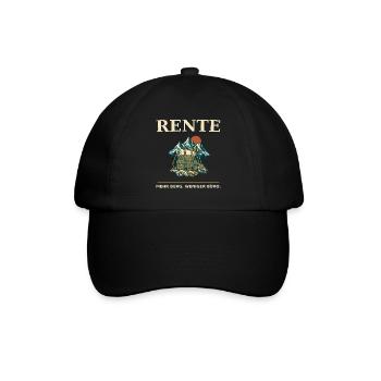 Rente Bergabenteuer Outfit - Baseballkappe - Schwarz/Schwarz - Vorne