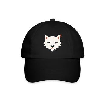Halloween Werwolf Herren - Baseballkappe - Schwarz/Schwarz - Vorne