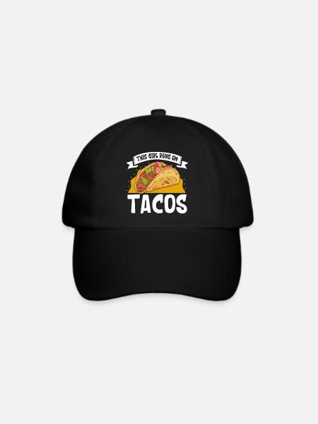 Ladies love Tacos - Baseballkappe - Schwarz/Schwarz