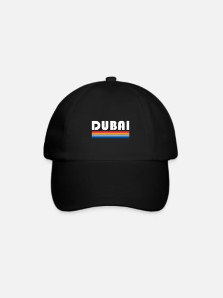 Dubai - Baseballkappe - Schwarz/Schwarz