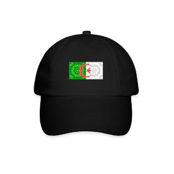 Algerien - Baseballkappe - Schwarz/Schwarz - Vorne